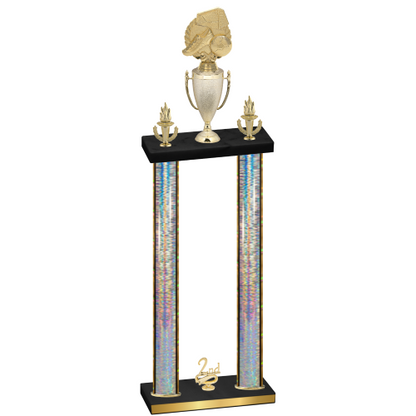 Double Silver Glacier Second Place Soccer Trophy