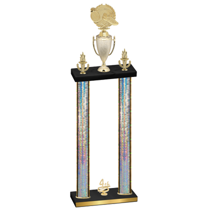 Double Silver Glacier Fourth Place Running Trophy