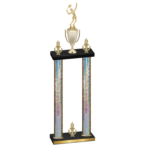 Double Silver Glacier Victory Tennis Trophy