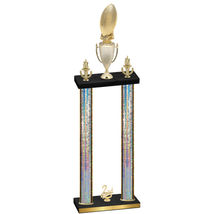 Double Silver Glacier Second Place Football Trophy