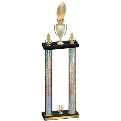 Double Silver Glacier Year Football Trophy