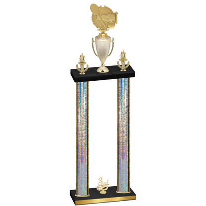 Double Silver Glacier Third Place Tennis Trophy