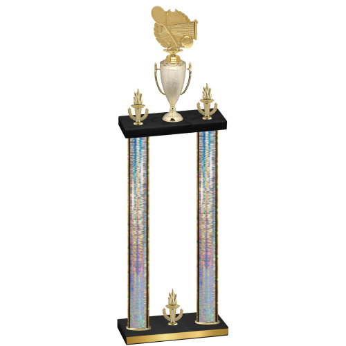 Double Silver Glacier Victory Tennis Trophy