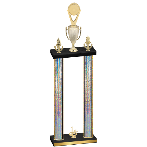 Double Silver Glacier First Place Insert Trophy