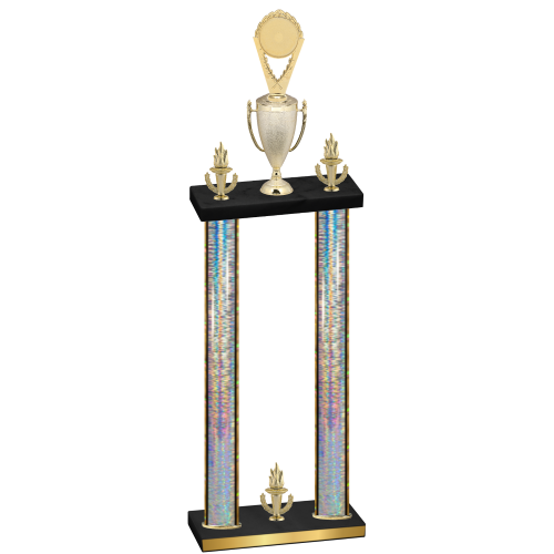 Double Silver Glacier Victory Insert Trophy