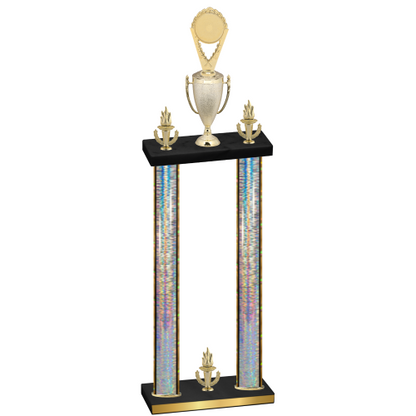 Double Silver Glacier Victory Insert Trophy