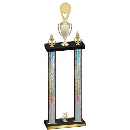 Double Silver Glacier Year Insert Trophy