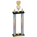 Double Silver Glacier Third Place Cheerleading Trophy