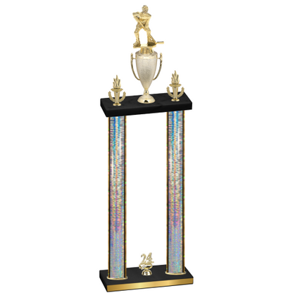 Double Silver Glacier Year Hockey Trophy