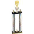 Double Silver Glacier Fourth Place Pickleball Trophy