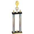 Double Silver Glacier First Place Pickleball Trophy