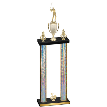 Double Silver Glacier Second Place Golf Trophy