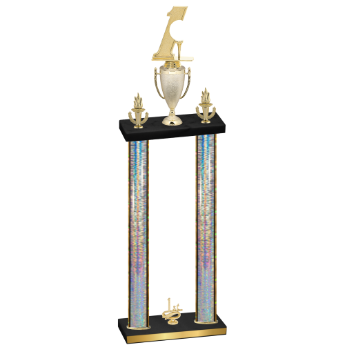 Double Silver Glacier First Place Golf Trophy