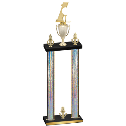 Double Silver Glacier Victory Golf Trophy
