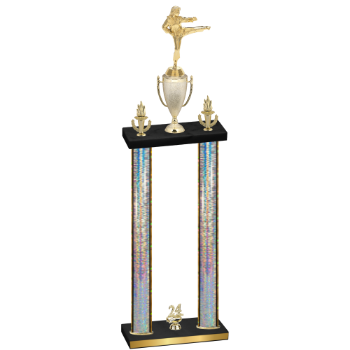 Double Silver Glacier Year Karate Trophy