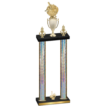 Double Silver Glacier First Place Baseball Trophy