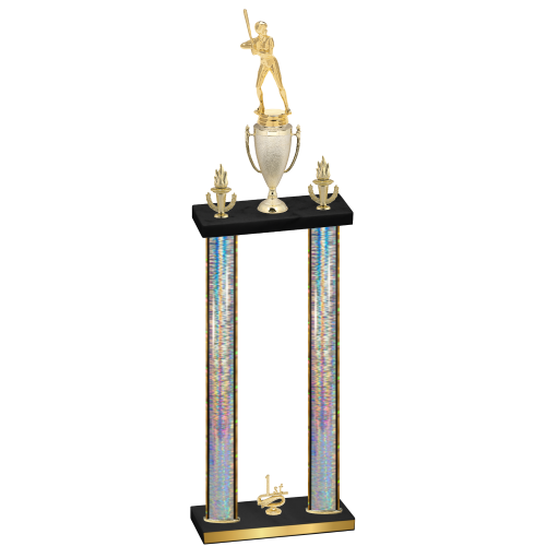 Double Silver Glacier First Place Softball Trophy