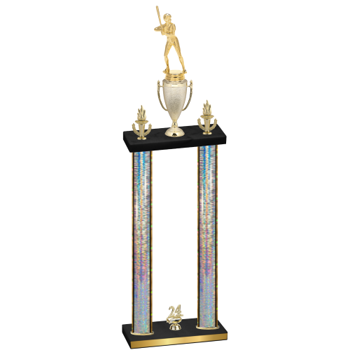 Double Silver Glacier Year Softball Trophy