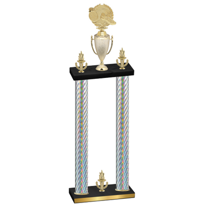 Double Silver Carbon Fiber Victory Running Trophy