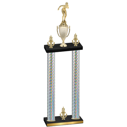 Double Silver Carbon Fiber Victory Tennis Trophy