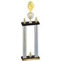 Double Silver Carbon Fiber Victory Pickleball Trophy