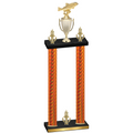 Double Orange Carbon Fiber Victory Fishing Trophy