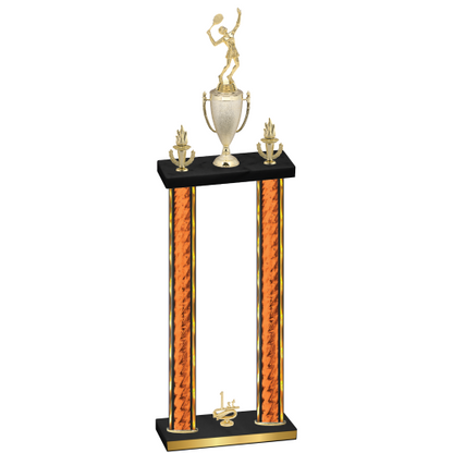 Double Orange Glacier First Place Tennis Trophy