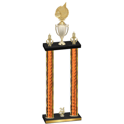 Double Orange Glacier Year Volleyball Trophy