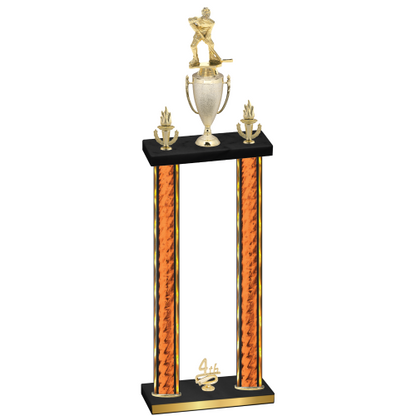 Double Orange Glacier Fourth Place Hockey Trophy