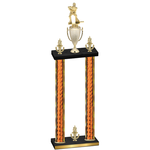 Double Orange Glacier Victory Hockey Trophy