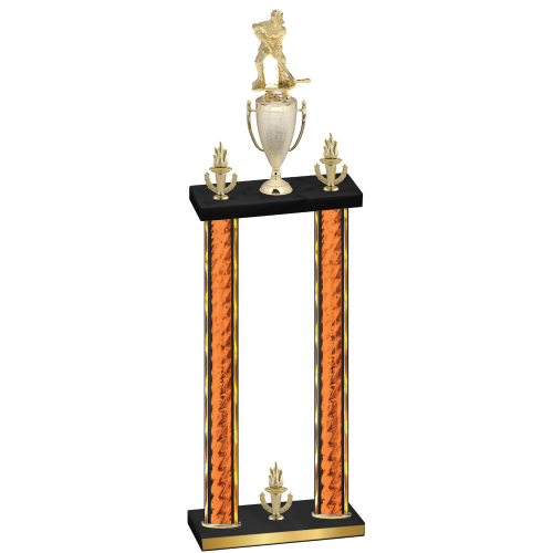 Double Orange Glacier Victory Hockey Trophy