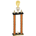 Double Orange Glacier Third Place Pickleball Trophy
