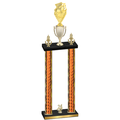 Double Orange Glacier Year Pickleball Trophy