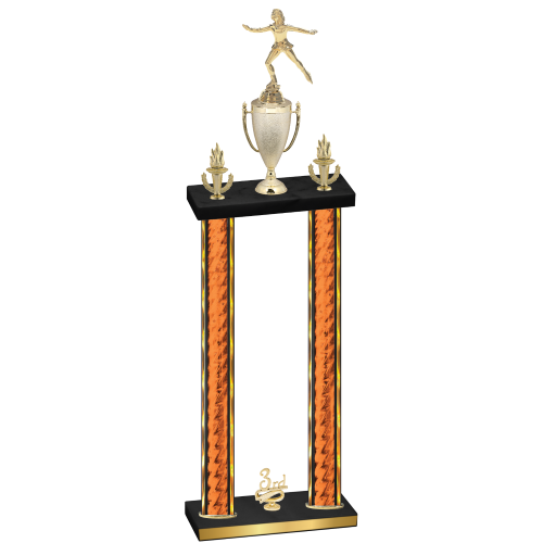 Double Orange Glacier Third Place Skater Trophy