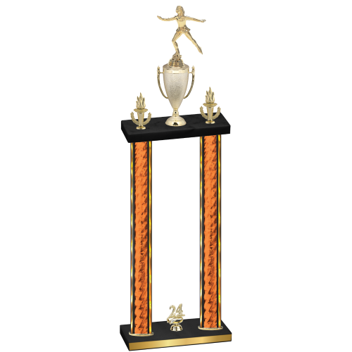 Double Orange Glacier Year Skater Trophy