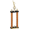 Double Orange Glacier Year Basketball Trophy