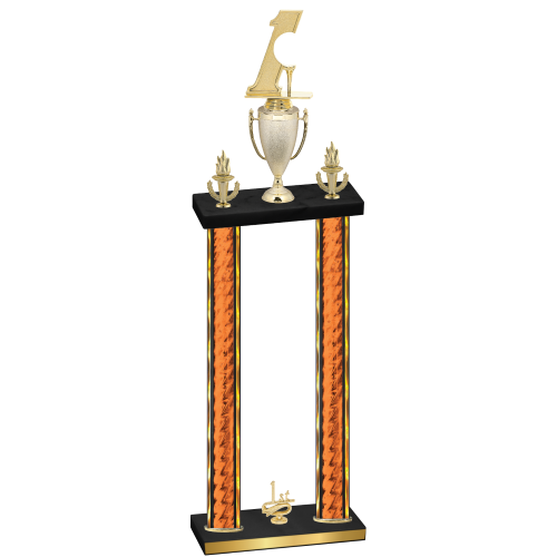 Double Orange Glacier First Place Golf Trophy