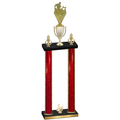 Double Red Glacier Third Place Rugby Trophy