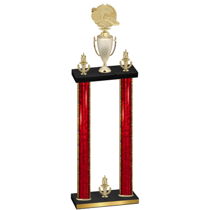 Double Red Glacier Victory Running Trophy