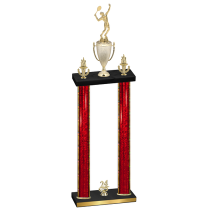 Double Red Glacier Year Tennis Trophy