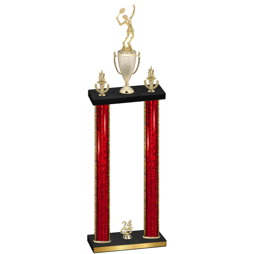 Double Red Glacier Year Tennis Trophy