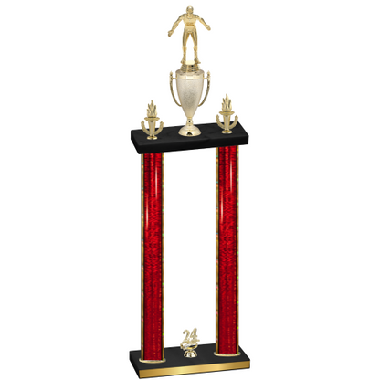 Double Red Glacier Year Wrestling Trophy