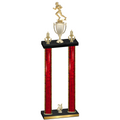 Double Red Glacier Year Football Trophy