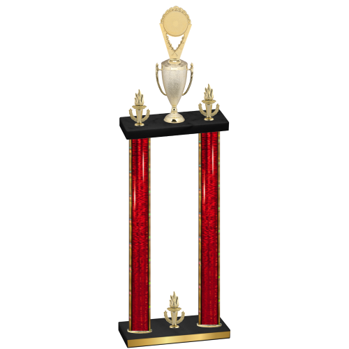 Double Red Glacier Victory Insert Trophy