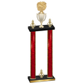 Double Red Glacier Victory Cheerleading Trophy