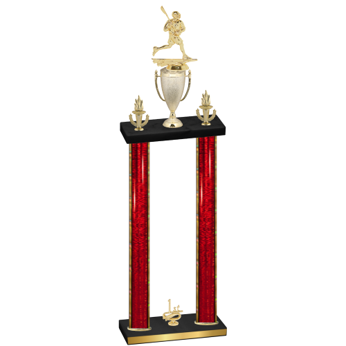 Double Red Glacier First Place Lacrosse Trophy