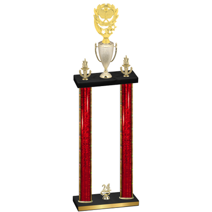 Double Red Glacier Year Pickleball Trophy