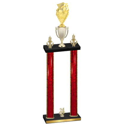 Double Red Glacier Year Pickleball Trophy