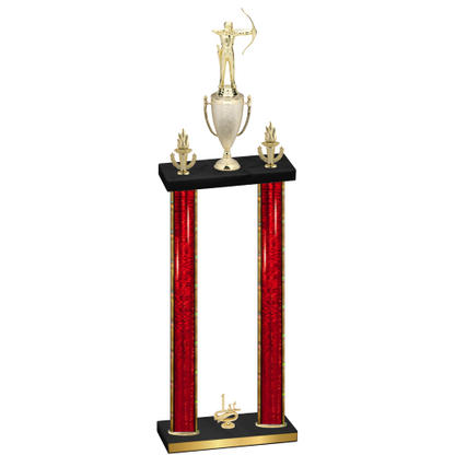 Double Red Glacier First Place Archery Trophy