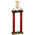 Double Red Glacier Year Fishing Trophy